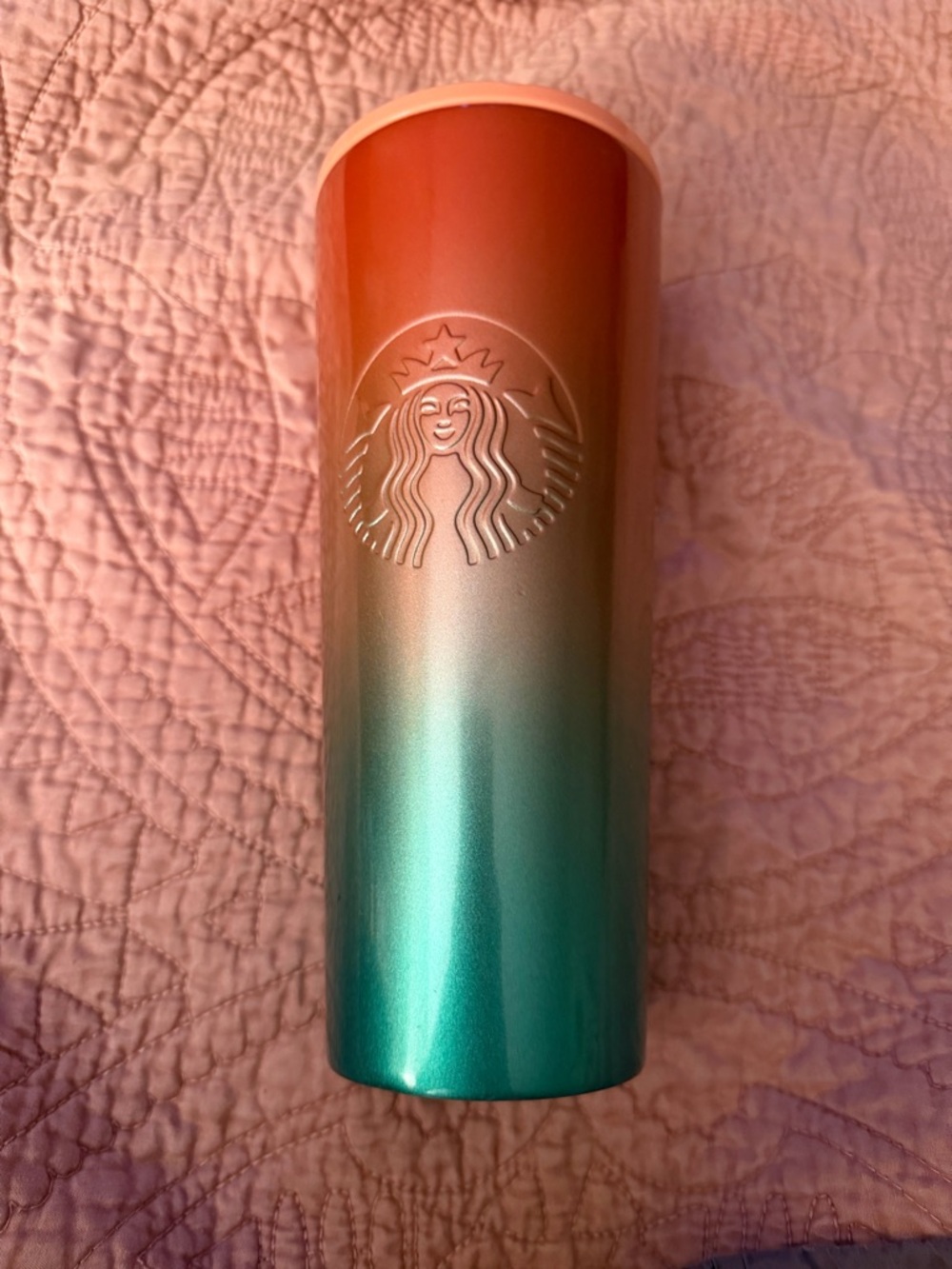 Starbucks Ombre Stainless Tumbler - Coral & Teal